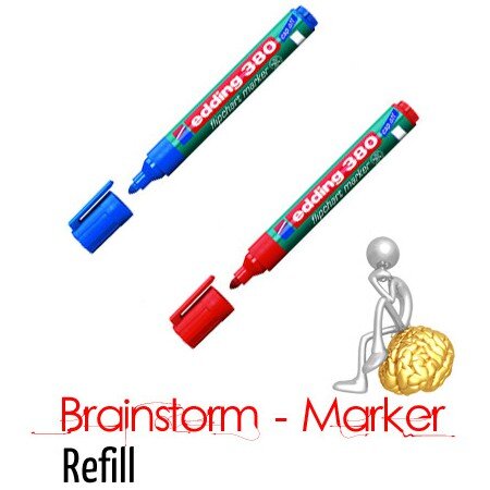 Brainstorm Refill Marker - Rot