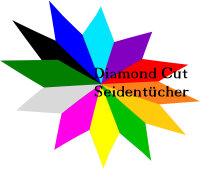 Diamond Cut Silk - Seidentuch (rautenförmig) - Schwarz